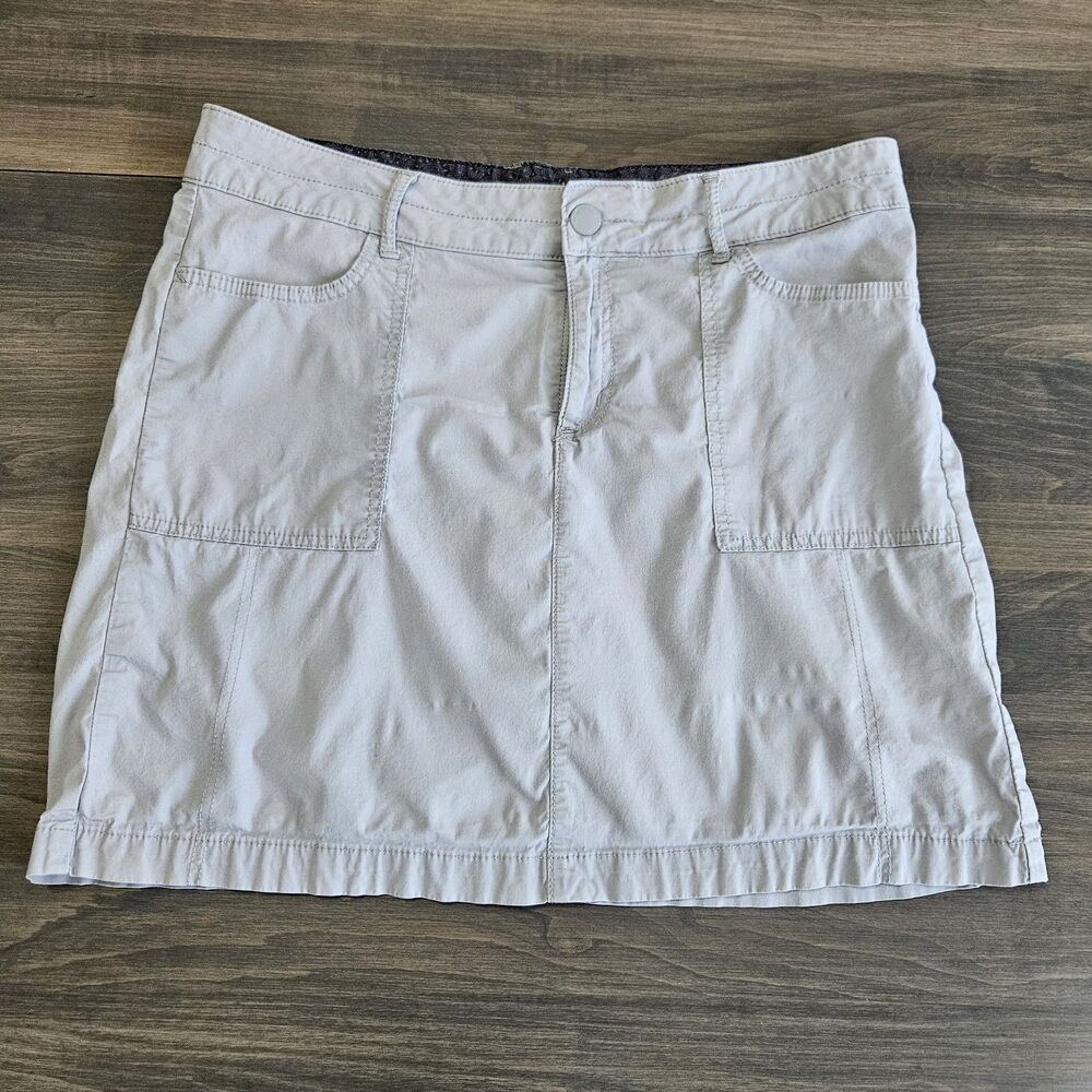 Lee Straight Fit Utility Skort Gray  - Size 12 Medium